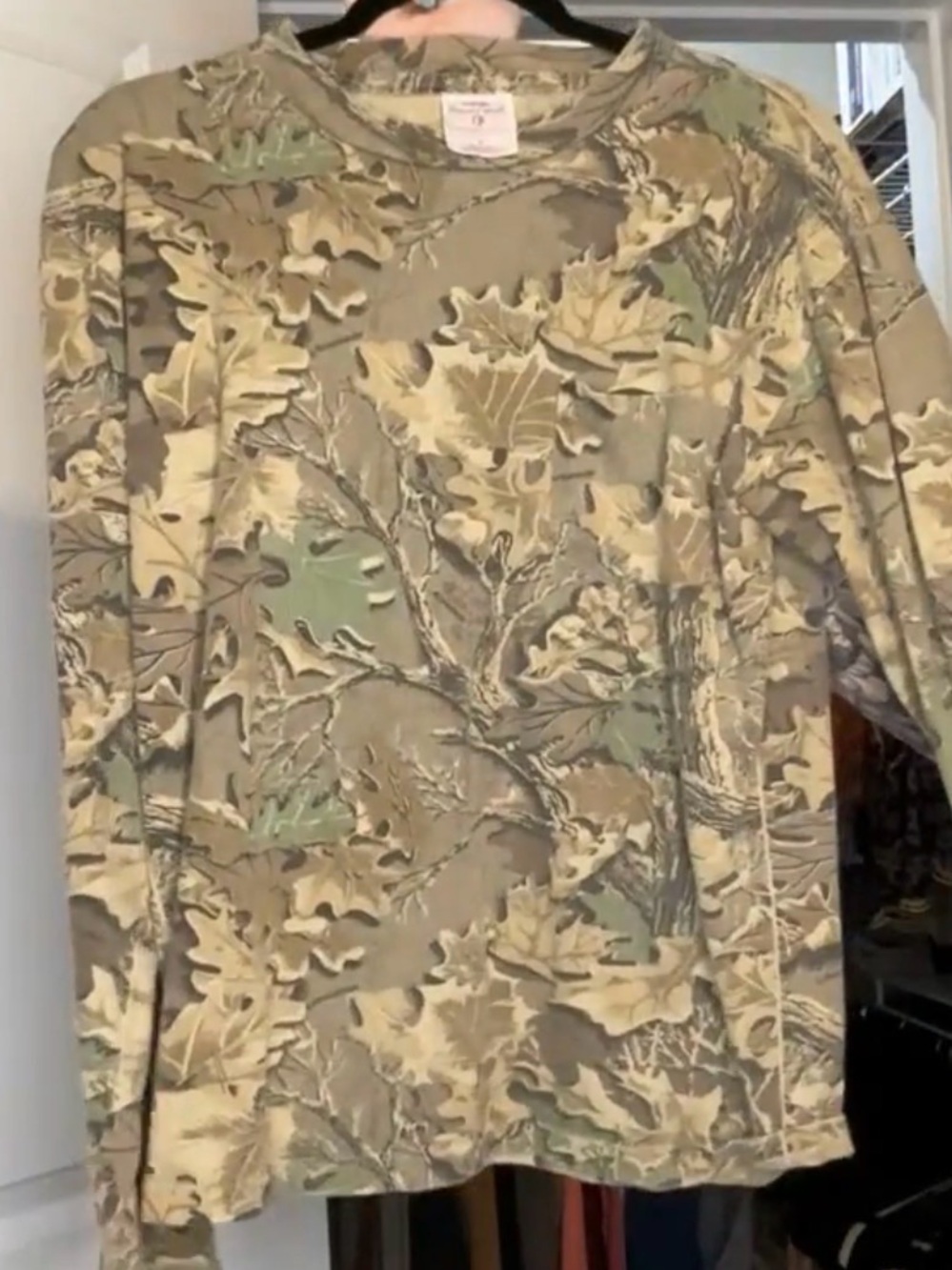 Vintage Wrangler Rugged Wear Long Sleeve Shirt, Circa 1990's Size Medium